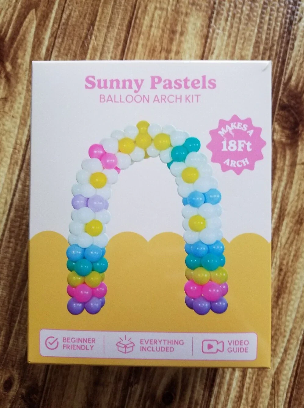 NWT House of Party Sunny Pastels Balloon Arch Kit 18 Ft DIY UNUSED IN BOX